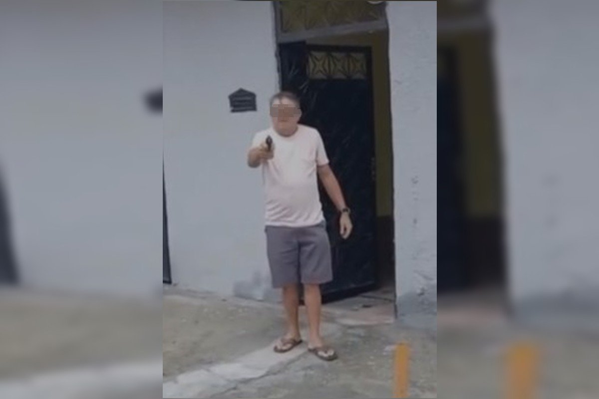 Homem filma momento em que é baleado por vizinho após briga. Veja vídeo