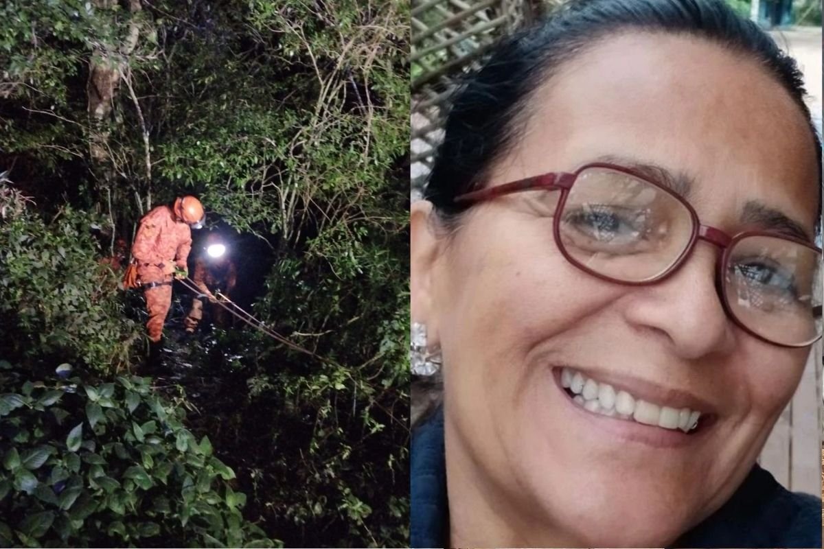 Corpo jogado de desfiladeiro é de cozinheira desaparecida, diz família